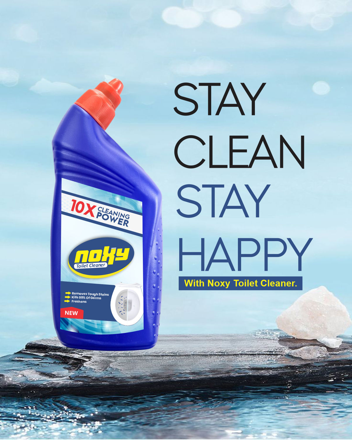 NOXY TOILET CLEANER branding 2